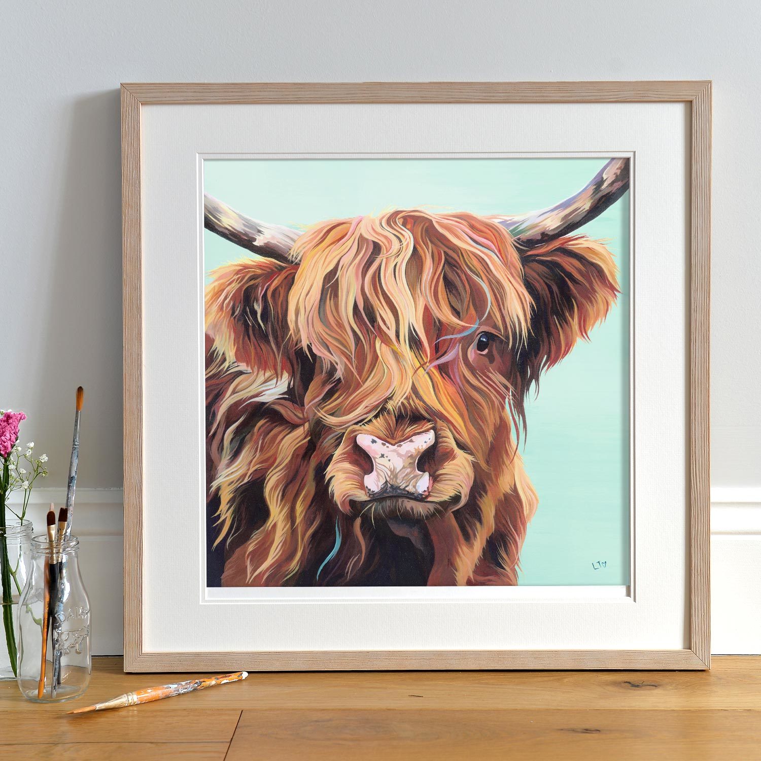 Lilly, Highland Cow by Lauren Terry