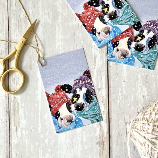 Daisy it's cold outside gift tags
