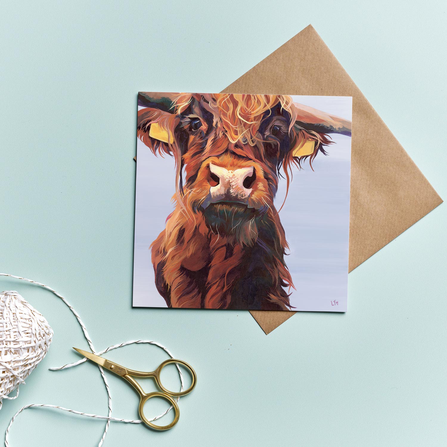 Hi There card by Lauren's Cows